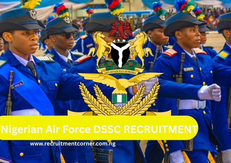 Nigerian Air Force DSSC Recruitment 2025/2026 | NAF Portal- nafrecruitment.airforce.mil.ng.