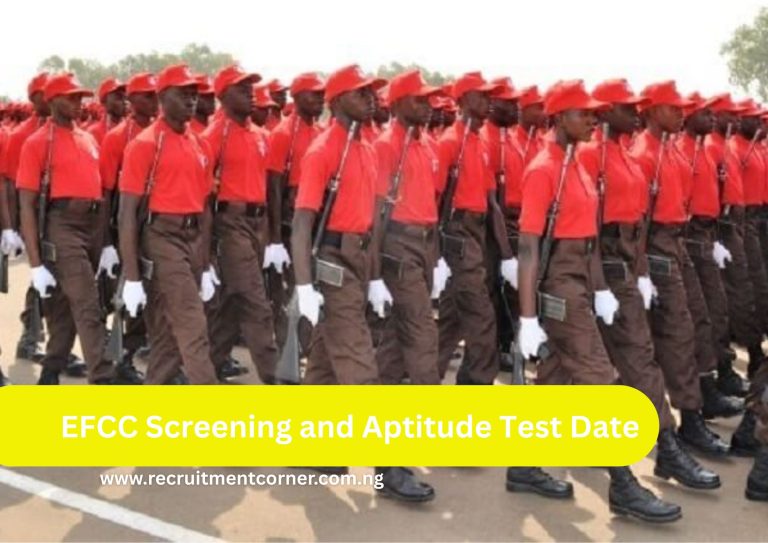 EFCC Screening Date 2025 | Aptitude Test & Requirements