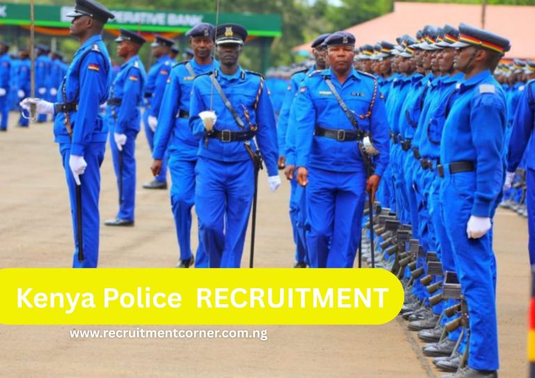 Kenya Police Recruitment 2025/2026 Application Form Portal | How to Apply