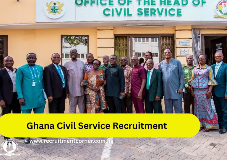 Ghana Civil Service Recruitment 2025/2026 Application Portal