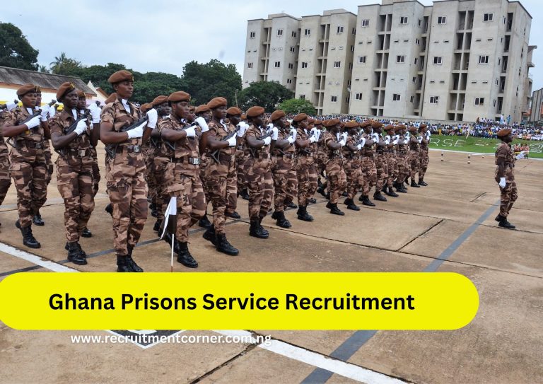 Ghana Prisons Service Recruitment 2025/2026 Application Form Portal