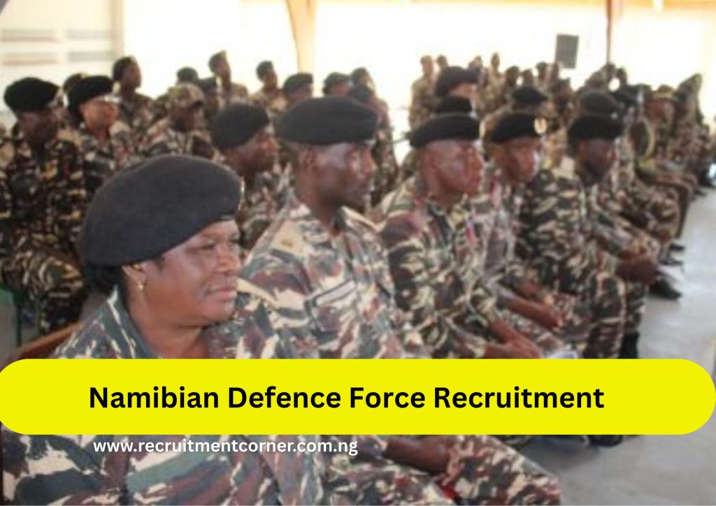Namibian Defence Force Recruitment 2026/2027 Application Form Portal