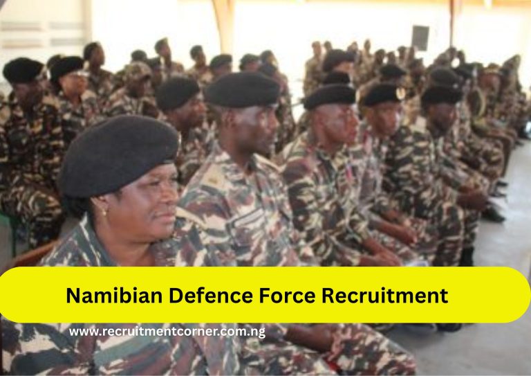 Namibian Defence Force Recruitment 2026/2027 Application Form Portal